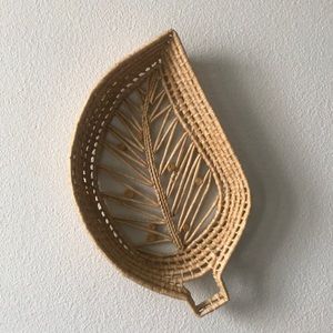 Leaf Shaped Woven Basket